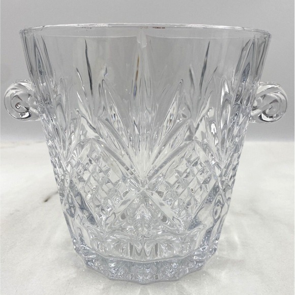 Godinger Crystal Ice Bucket Shannon Dublin Wine Bottle Cooler 6 3/4\